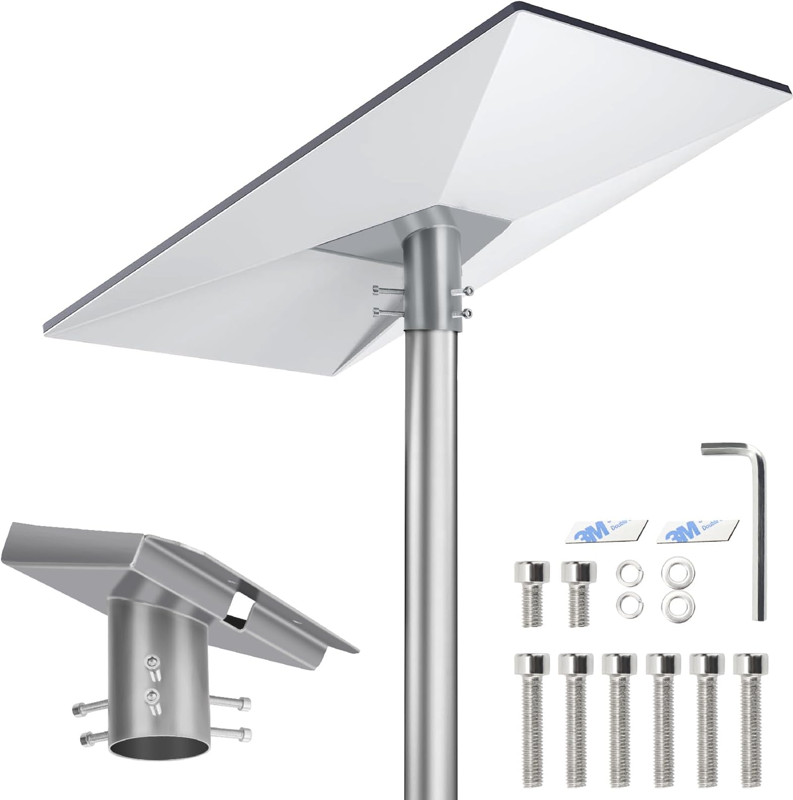 Gen 3 Pipe Adapter for Starlink- Heavy Duty Pole Mount Mounting Kit - Compatible with Starlink Standard Dish, V3 Kickstand Dishy