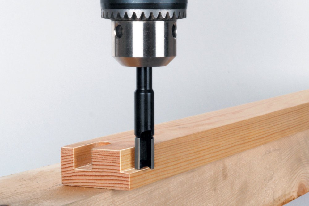 wolfcraft Fresa per scanalature HSS Ø 4 mm I 3900000 I per fresatrici verticali I Fresa HSS per fresare legno duro e tenero e plastica I Prodotto in Germania