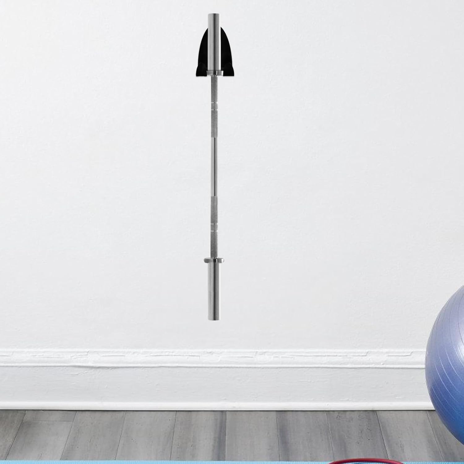 Wall-mounted Barbell Rack Weight Bar Storage Rack Barbell Holder Gym Equipment Organizer for Home Gym Strength Training