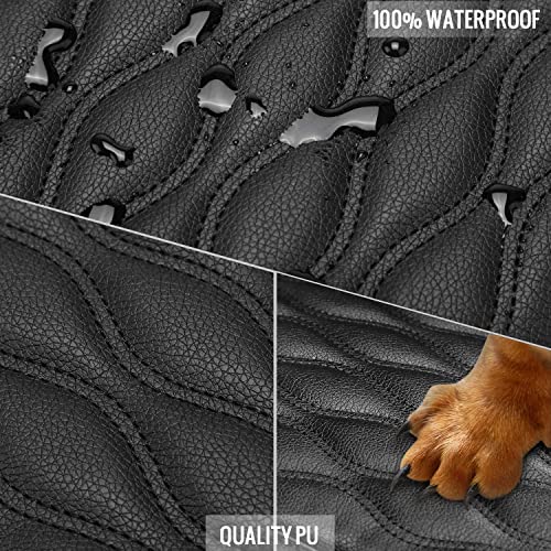 Gravfinys Leather Car Armrest Box Pad, 2023 Newest Car Center Console Cover Booster Pad, Waterproof Leather Auto Armrest Cover Protector, Universal Arm Rest Cushion Pads For Suv Truck Cars (Black) #TOP3