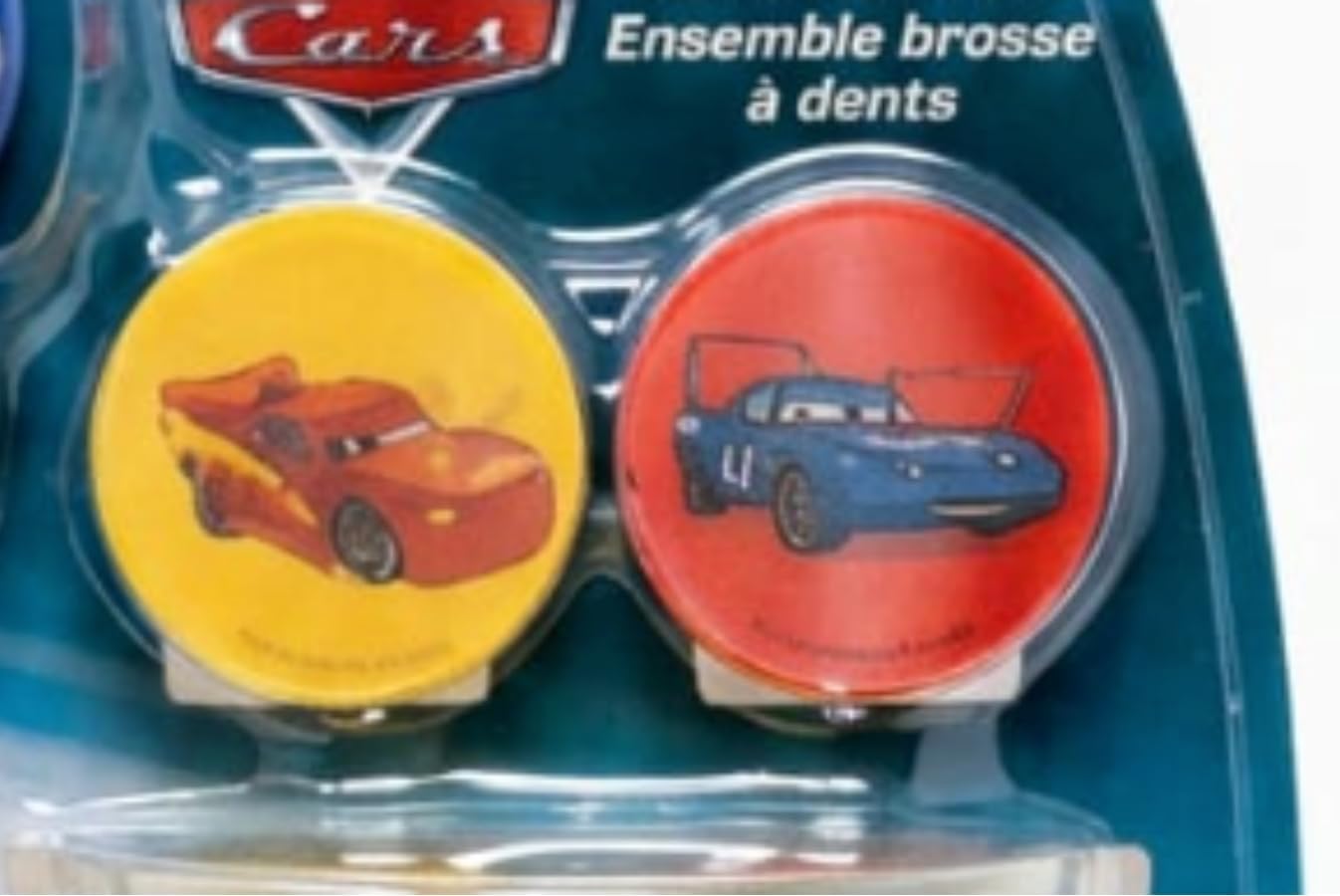 Brush Buddies Disney Pixar Cars Toothbrush Set for Kids 6 Piece Bundle with 2 Soft Bristle Toothbrushes 2 Rinsing Cups 2 Brush Caps Ages 2+ Featuring Lightning McQueen and Mater image 4