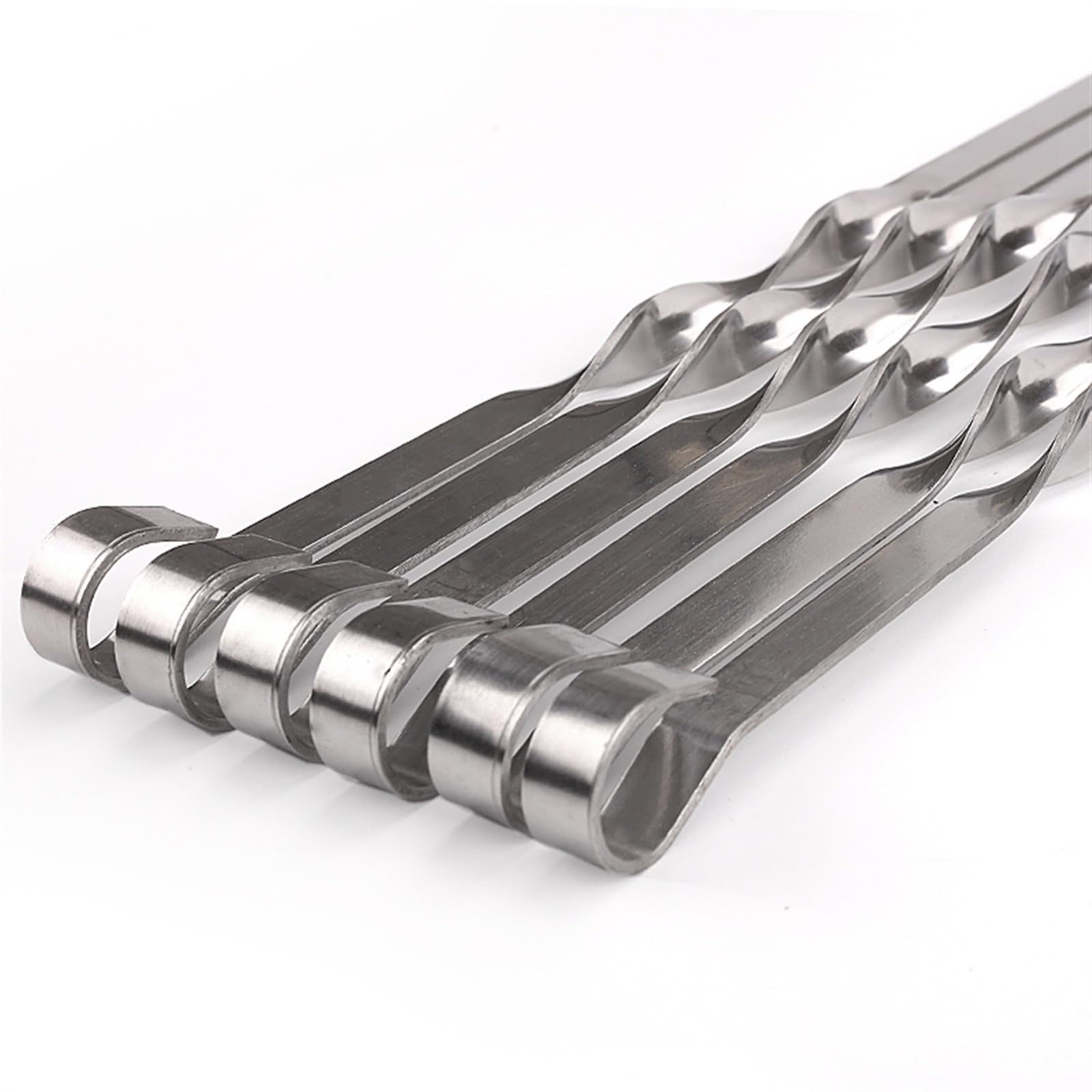 Brochetas de Kebab, brochetas Carne for Barbacoa, trozos, palitos Asar Acero Inoxidable for, Picnic al Aire Libre(10 Pcs)