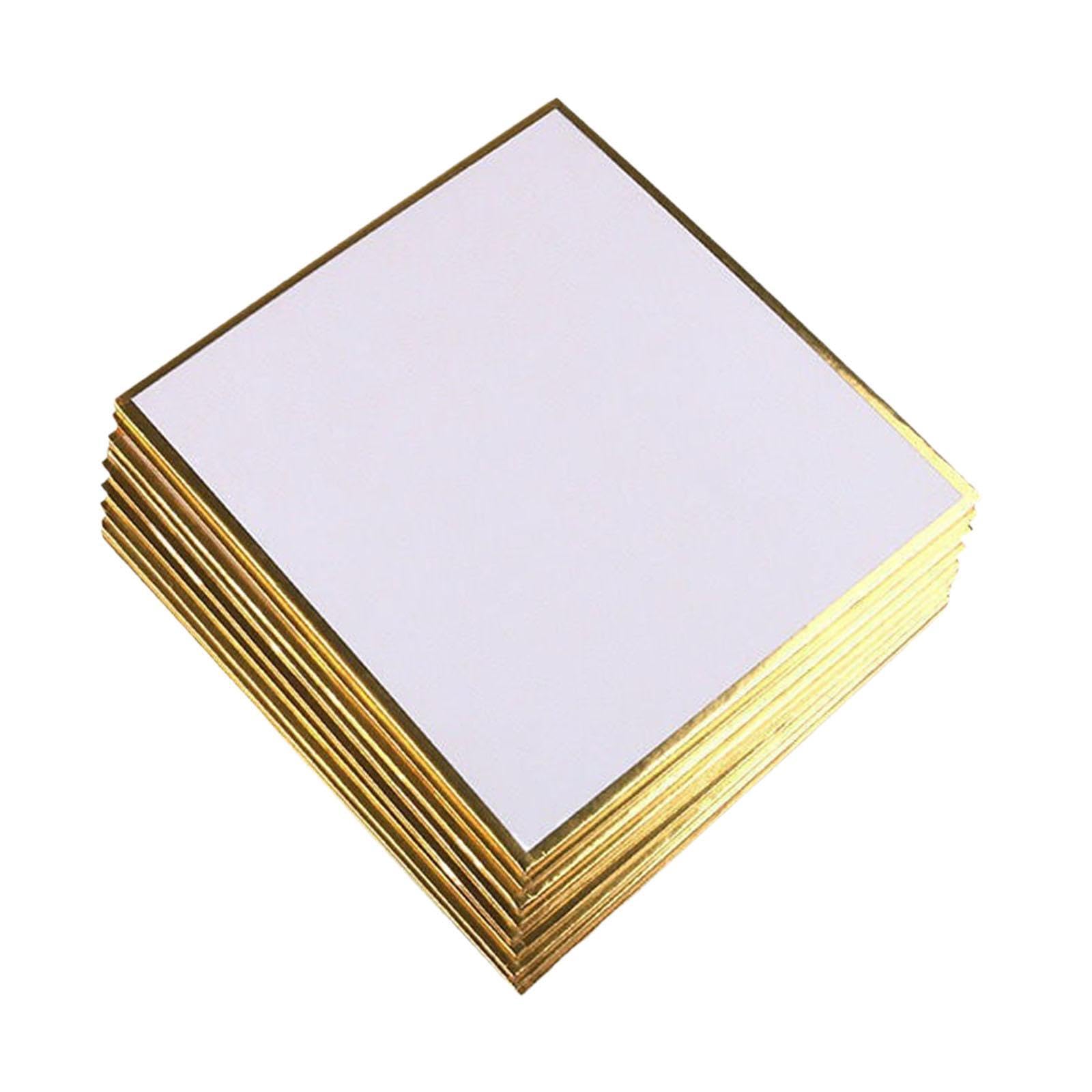 Amazon | 色紙 10枚セット 正方形 15x15cm (6x6 inch) ホワイト 書道