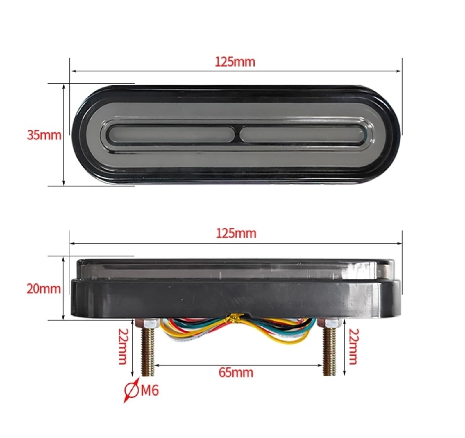 Luce Freno Posteriore A LED DC12-80V Indicatore Di Direzione Guida Per Motociclette Luci Posteriori Arresto Per Moto Accessori Per Fanali motocicletta fanale posteriore