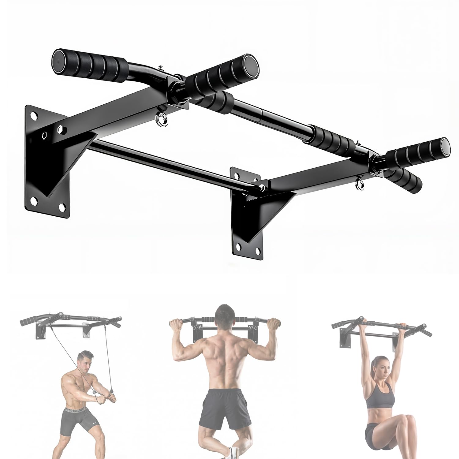 medetayi Pull Up Bar Wall Mounted
