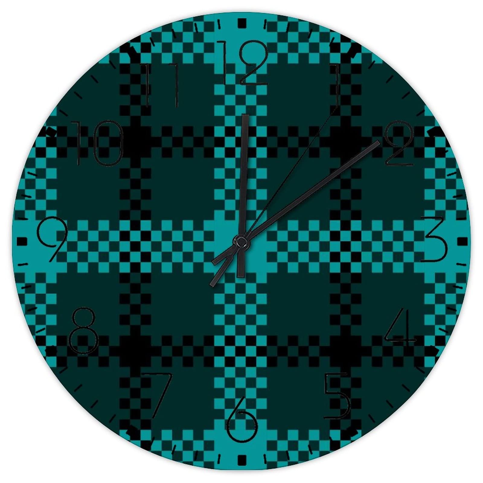 Horloge murale en bois pour salle d'étude et maison au design de chalet chaleureux