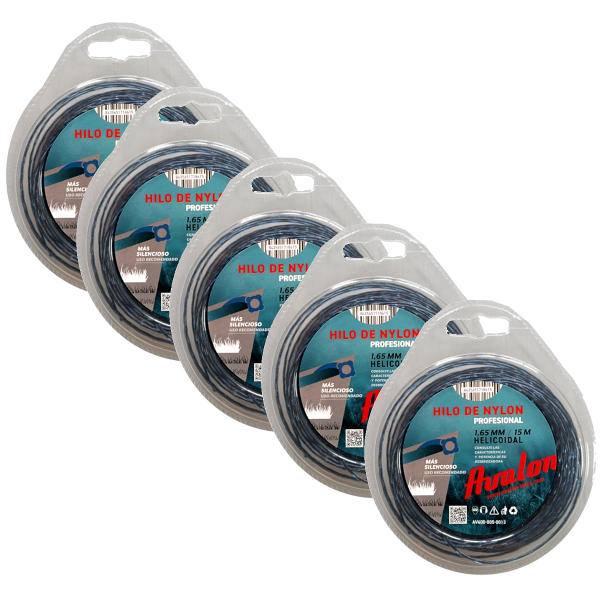 Avalon - Hilo Reforzado de Nylon Universal para Desbrozadora y Cortacesped (3 mm x 55 m) - Hilo Dual Power Reforzado de desbrozadora — view 17