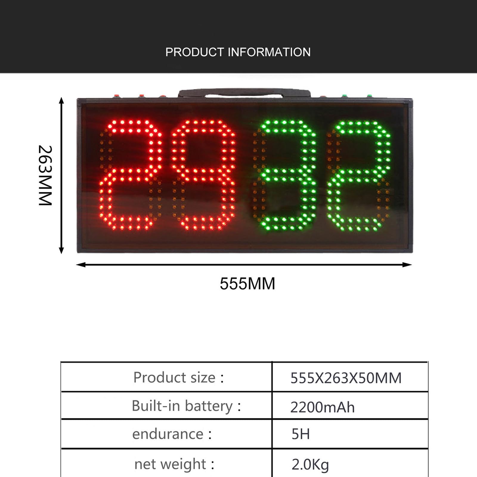 Elektroniczna gra karciana do zastępowania piłki nożnej Dedykowany jednostronny elektroniczny wyświetlacz LED Sprzęt do gry w piłkę nożną,Single-sided-display