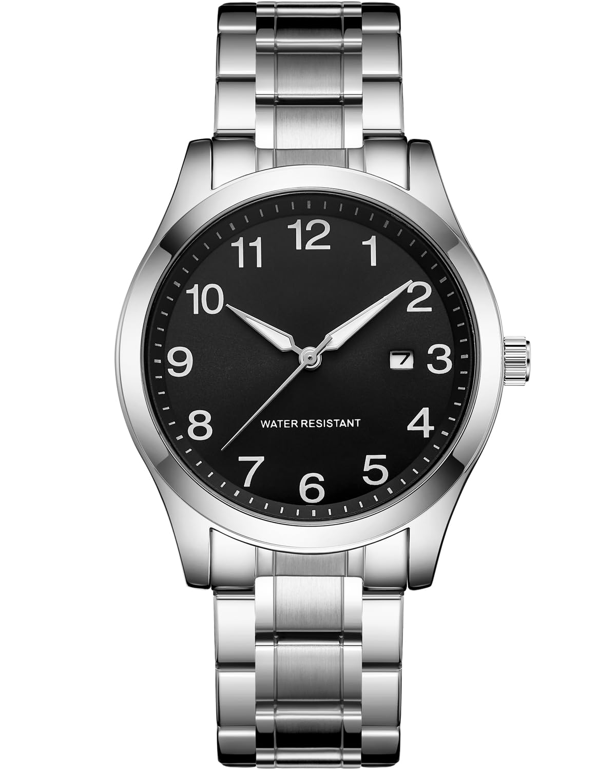 CIVO Reloj Hombre Acero Inoxidable Analógicos Relojes Hombre Clásico Fecha Impermeable Luminoso Cuarzo Reloj de Hombre Elegante Business Reloj de Pulsera, Regalo Hombre