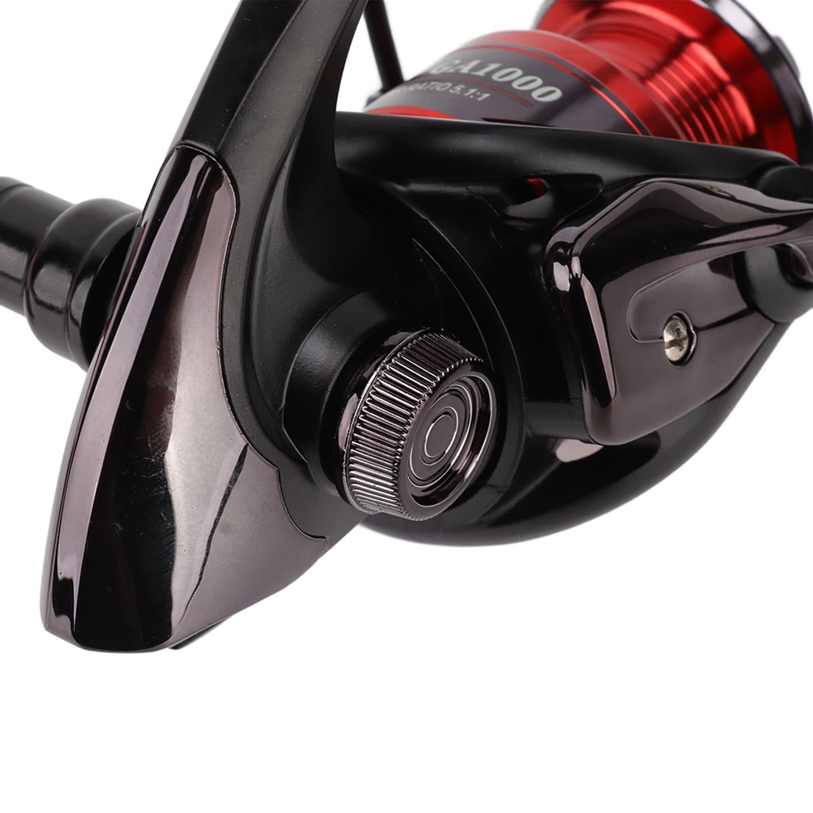 Set di canne da mare a sezione corta rosso nero Set di canne da pesca retrattili Set di esche da pesca Attrezzatura da pesca per adulti Acqua salata Acqua dolce