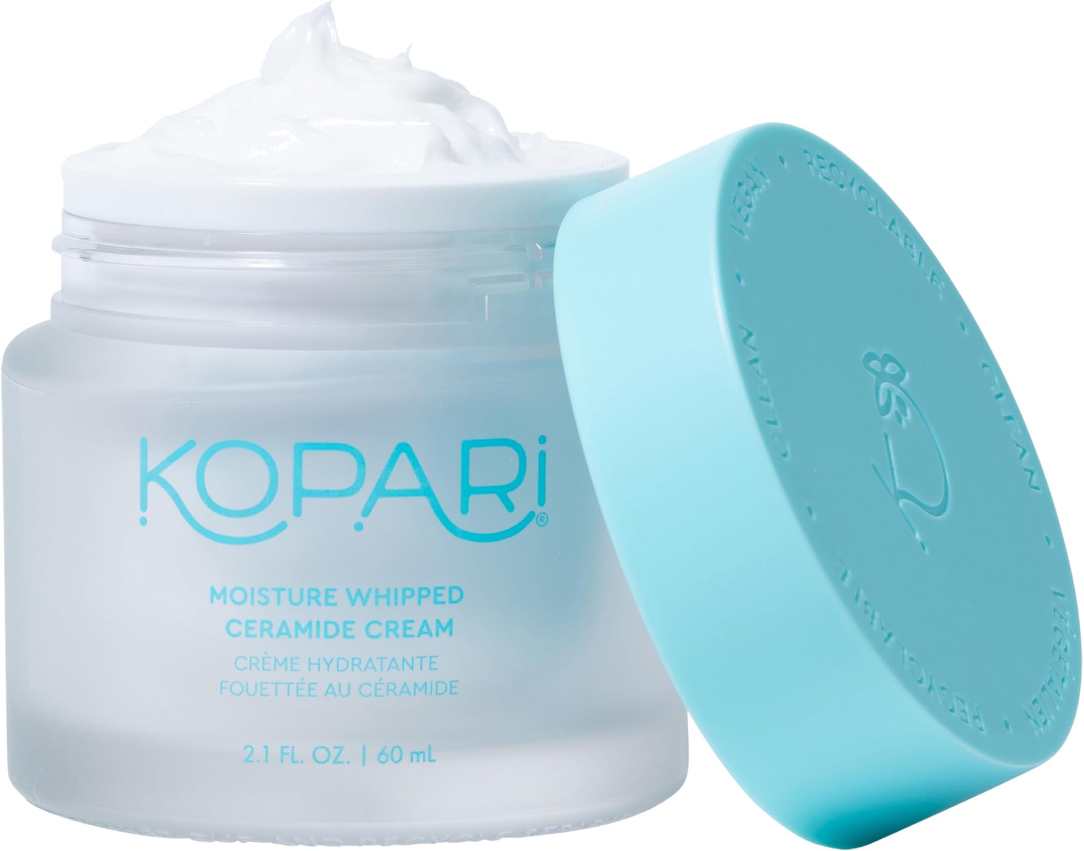 Moisture Whipped Ceramide Cream | Hydrate and Restore | Vegan Ceramides and Moisture-Retaining Hyaluronic Acid | 2.1 oz