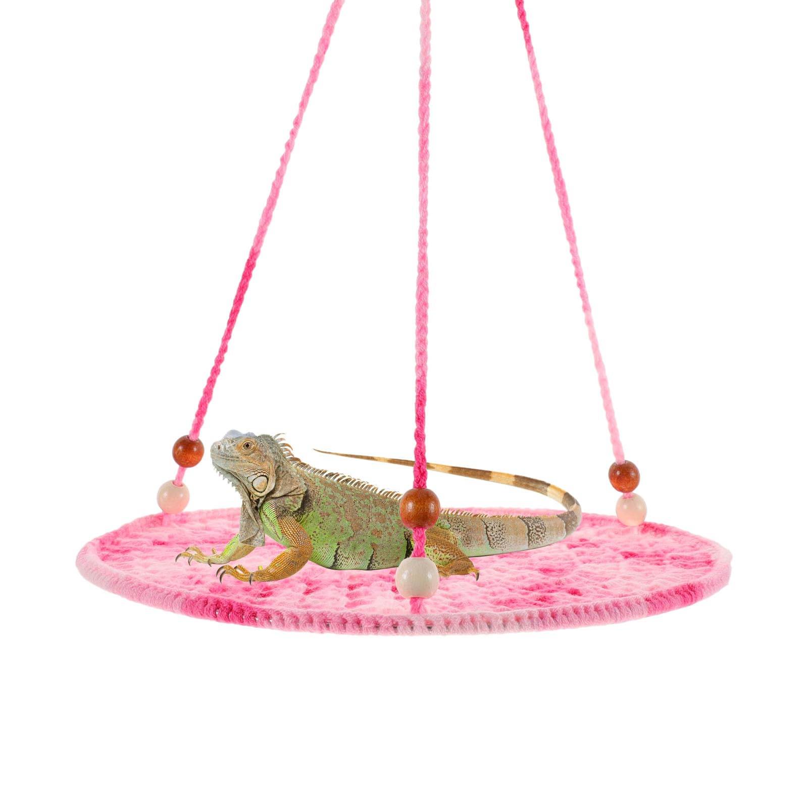 Cotton Rope Lizard Swing Toy Reptile Hammock Hanging Bed for Bearded Dragon Gecko Chinchilla Parrot Small Pets Summer Rest - Image 2