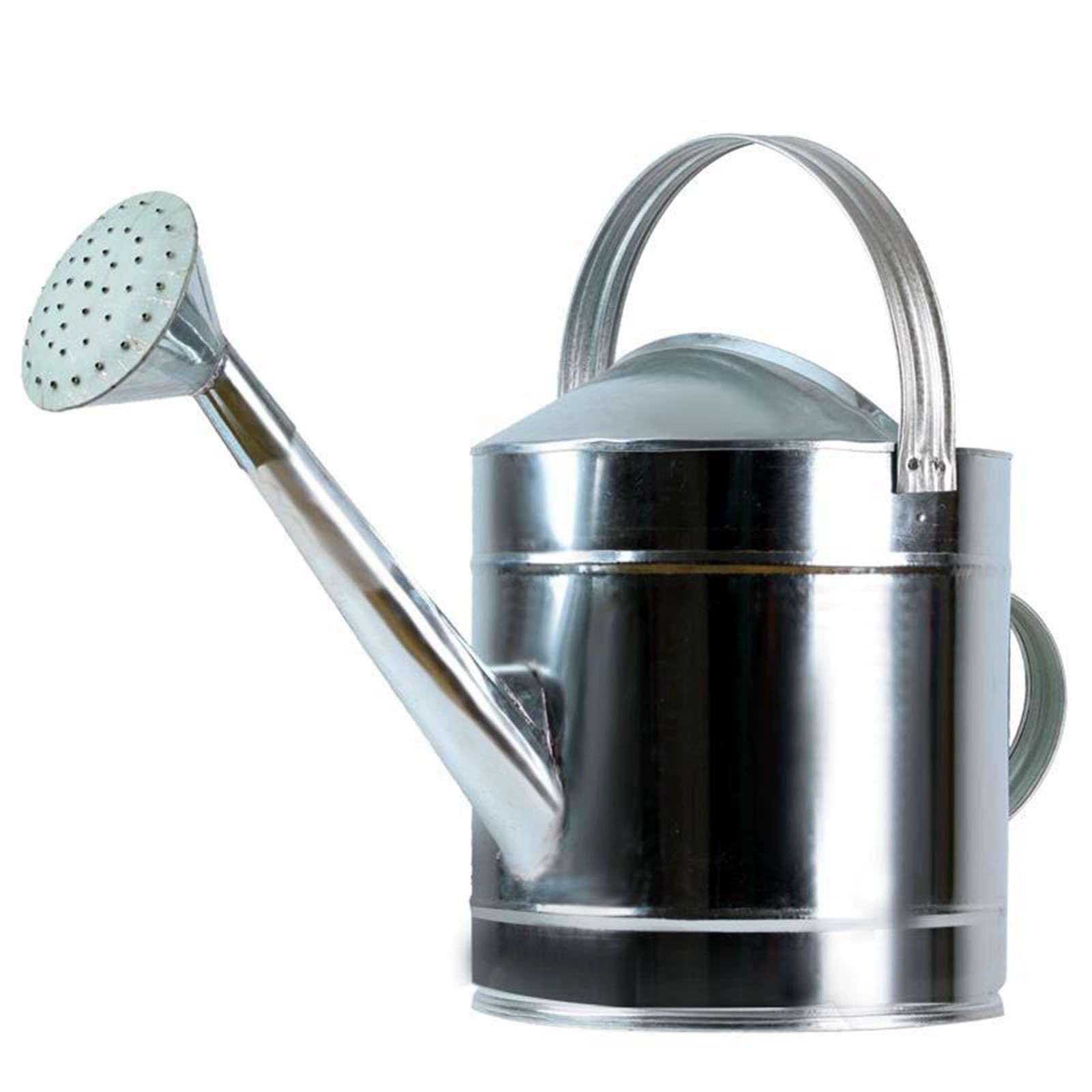 Annaffiatoio in Metallo con Testa A Pioggia Rimovibile per Irrigazione Uniforme Design con Ampio Beccuccio E Doppia Impugnatura per Giardino Balcone Piante da Interno Ed Esterno,10L