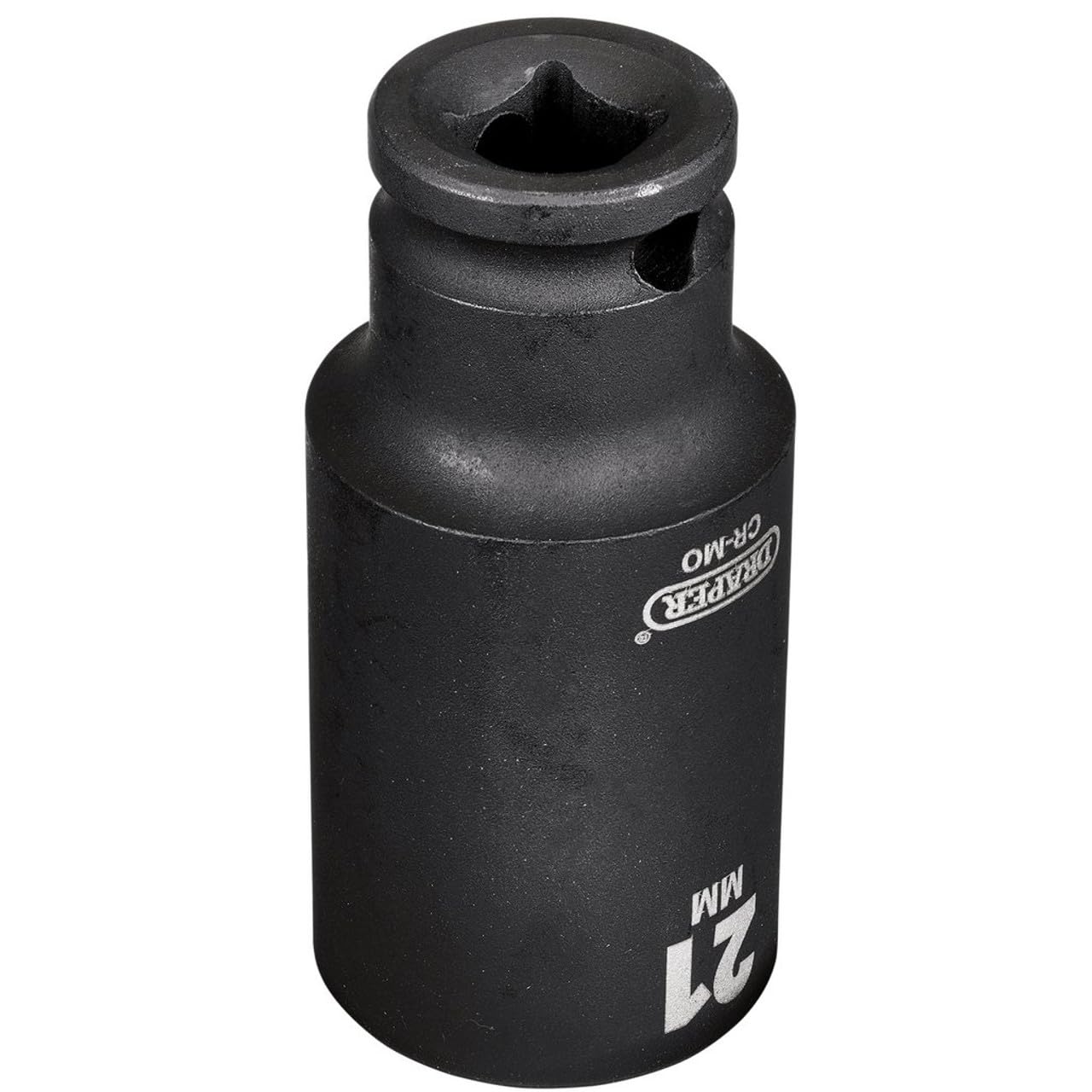 Draper HI-TORQ Metric Deep Impact Socket, 3/8" Sq. Dr., 21mm - 20177-6-Point CR-MO Steel, Black - Image 4