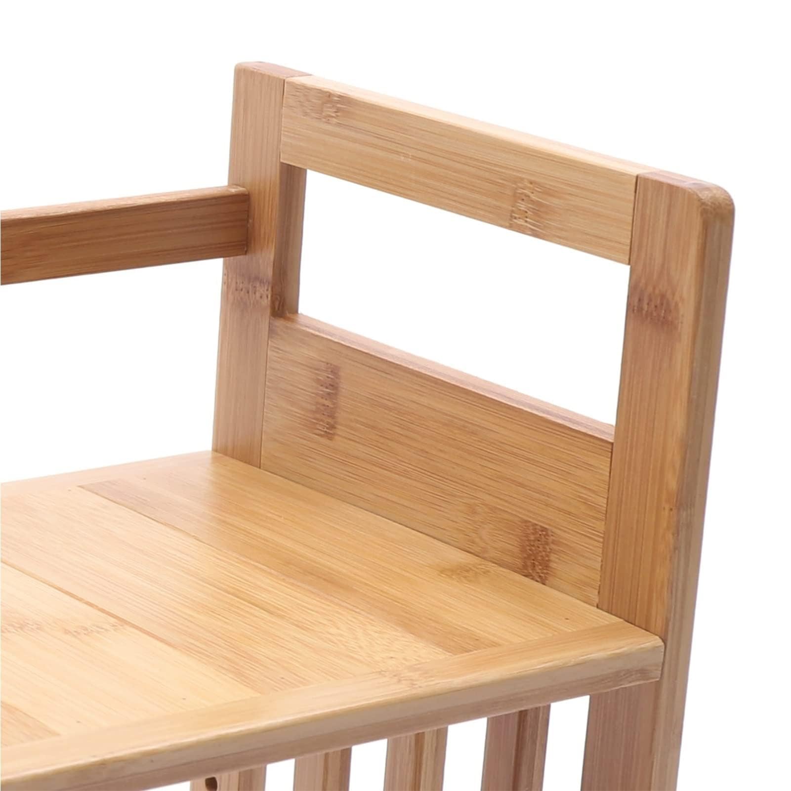 Estante Librería De Sobremesa - Estantería Pequeña De Sobremesa, Con Estantería De Mesa De Bambú De 3 Cajones, Estante De Exhibición De Almacenamiento De Juego De Té Para Sala De Estar
