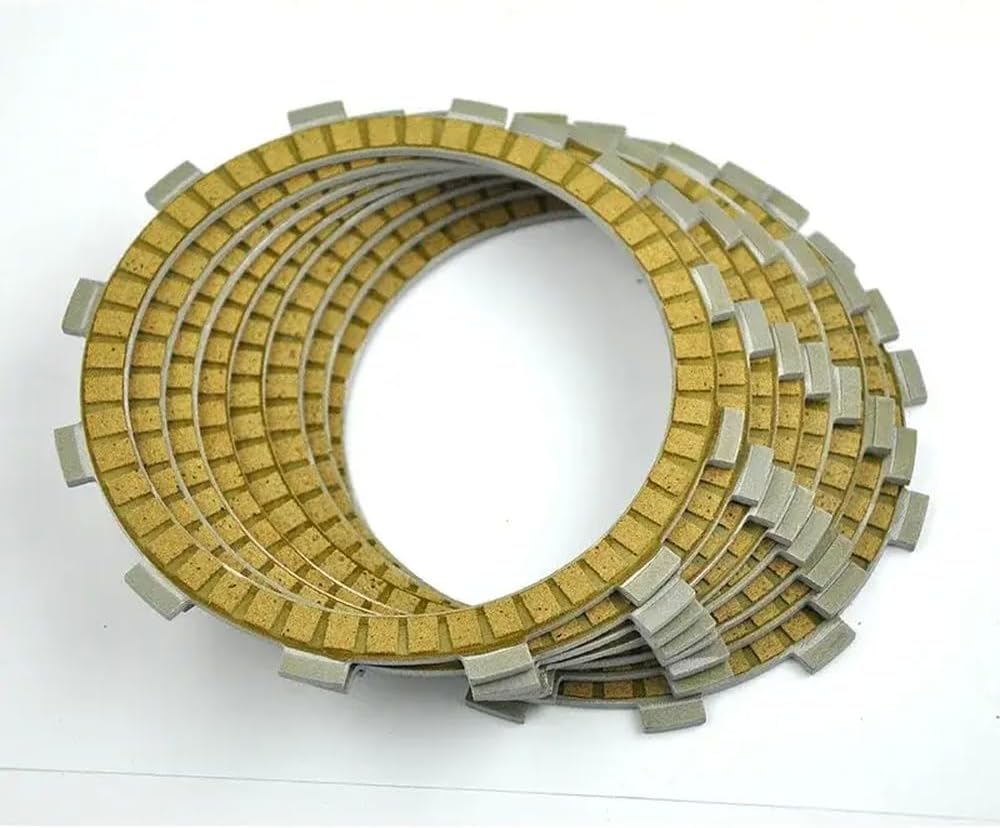 8 Pcs Fibrous Clutch Discs Plates Compatible with RVF750 CB1100 A AA AB AC CB1300 F F1 S SA A Super Four CB 1100 1300 Universal Fit Aftermarket Replacement Parts
