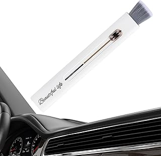 Escovas de detalhes para detalhes de carro – Ferramenta de limpeza de ventilação interna automática – Ferramenta de limpeza interna automática de cabeça dupla multifuncional sem arranhões, escova de limpeza de tela para painel de ventilação de carro, detalhes Littryee