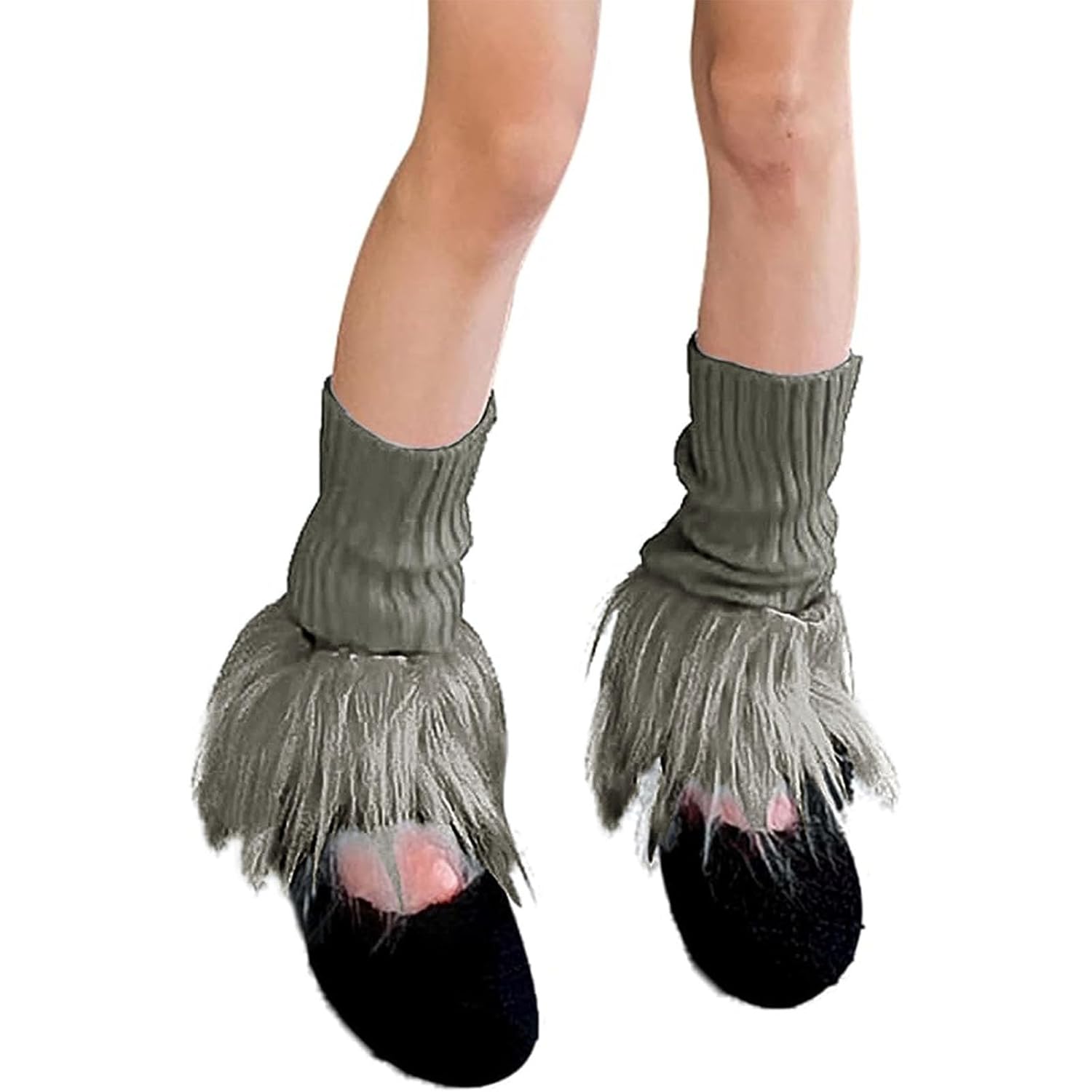 Winter Solid Color Leg warmers for Women Knit Skating Leg warmers Winter Warm Long Boot Socks