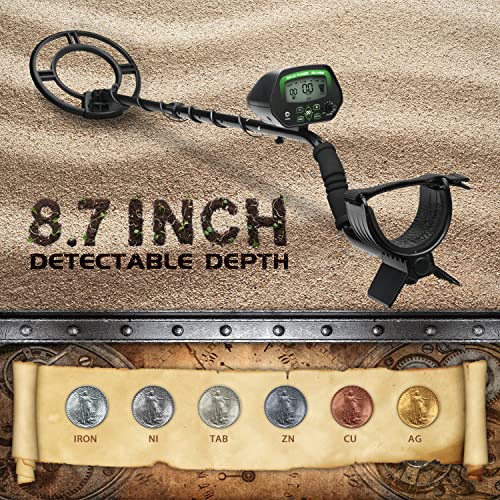 PalliPartners Metal Detector for Adults, Waterproof - Professional Higher Accuracy Gold Detector with Pinpoint & Disc &, Advanced DSP Chip 10" Coil Metal Detectors-A1037