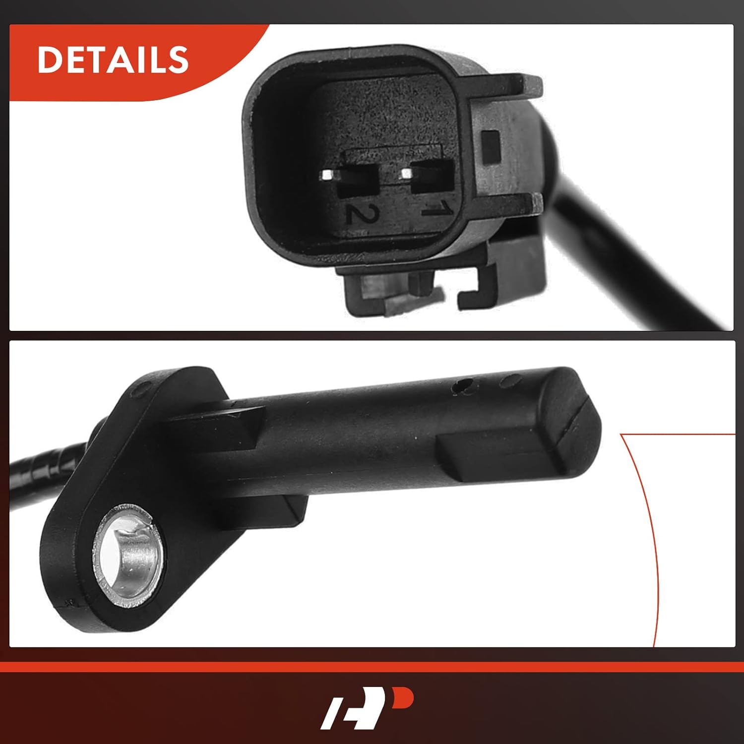 A-Premium Rear Left and Right ABS Wheel Speed Sensor Compatible with Ford Models - Transit-150 2015-2020, Transit-250/Transit-350/Transit-350 HD 2015-2019 - 2-PC Set, Replace# BK3Z2C204C