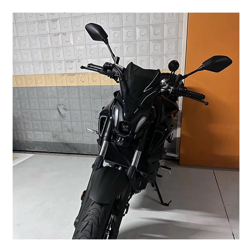 Parabrezza Sportivo Per Moto Touring: Per Yamaha MT-07, MT07, FZ07 2021-2024. Deflettore Aerodinamico In PC Resistente, Facile Montaggio.