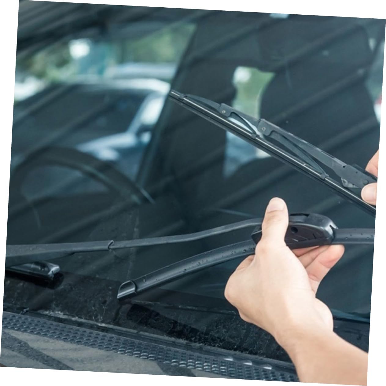 Cabilock 8pcs Frameless Windshield Wiper Blade Refill Inserts for Fit Easy Installation Compatible Car Models