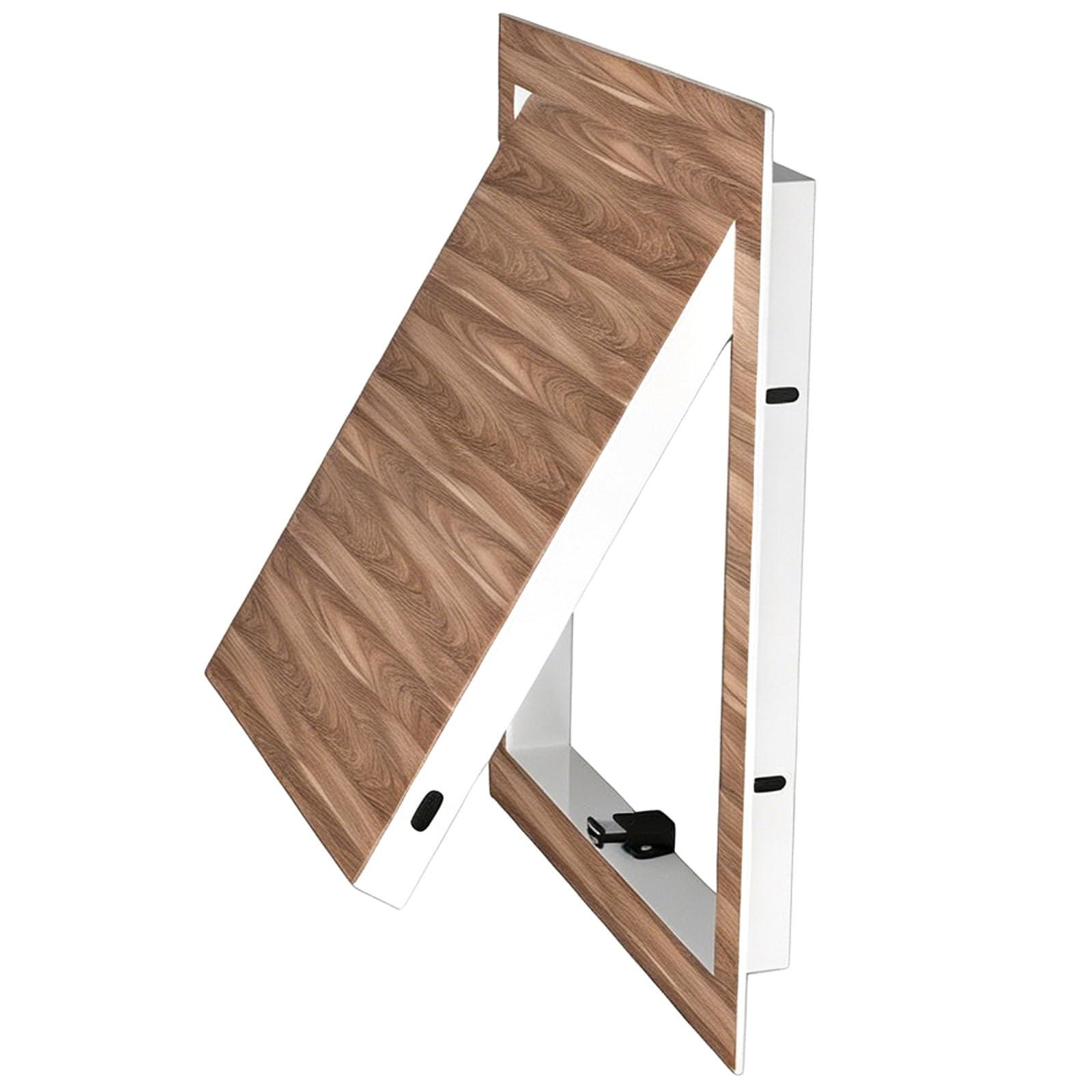 Aluminum Drywall Access Panel, Flush Mount Wall Access Door with Magnetic Closure for Plumbing, HVAC and Electrical Maintenance, Multiple Wood Finishes(Brown,50x50cm/20x20in)