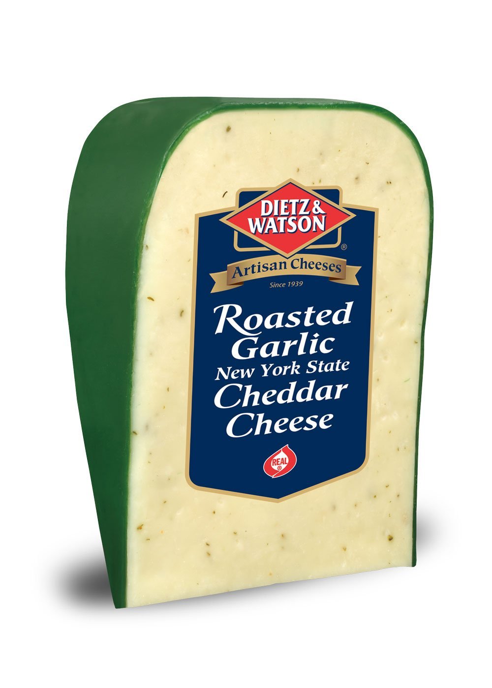 Dietz & Watson Roasted Garlic Cheddar Cheese Wedge, 7.6 oz