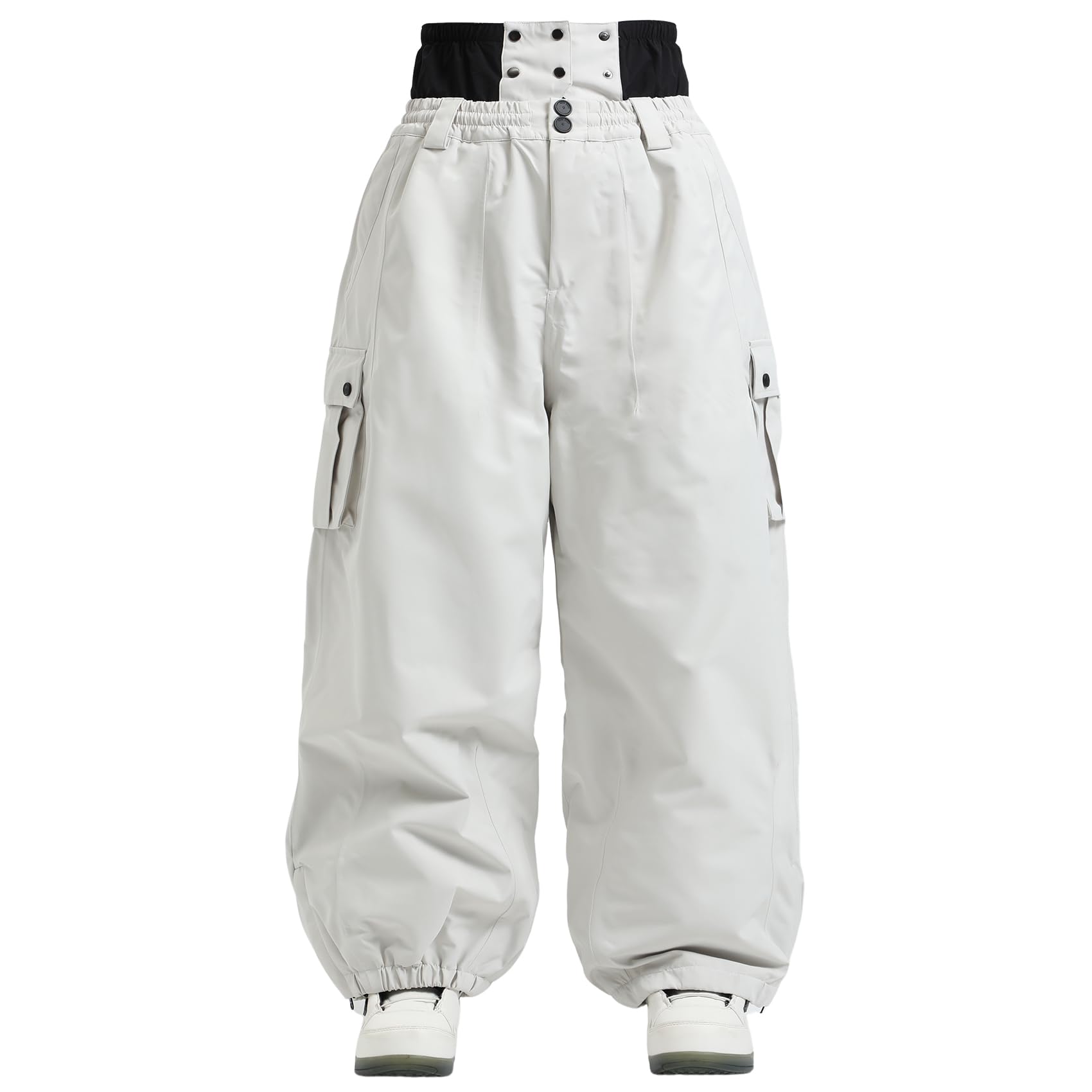 HIEEKDERMen Women Snowboard Pants Snow Super Baggy Insulated Winterproof Waterproof Loose Ski Pants Outdoor