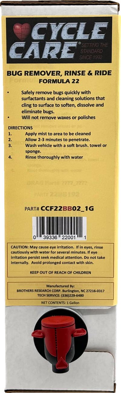 Cycle Care Formulas CCF22BB02_1G Formula 22 Spray, Rinse and Ride Cleaner - 1gal.
