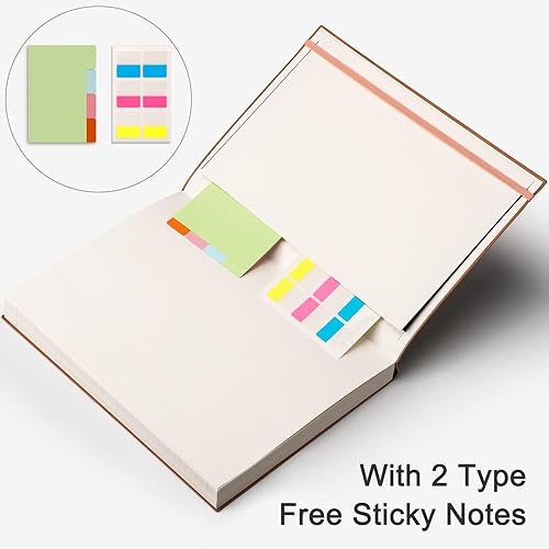 Miniatura 5 de HIUKOOKA Cuaderno con rayas universitarias, diario grande de tapa blanda A4 de 320 páginas, 8.5 x 11 pulgadas, papel grueso de 3.53 ozm, piel