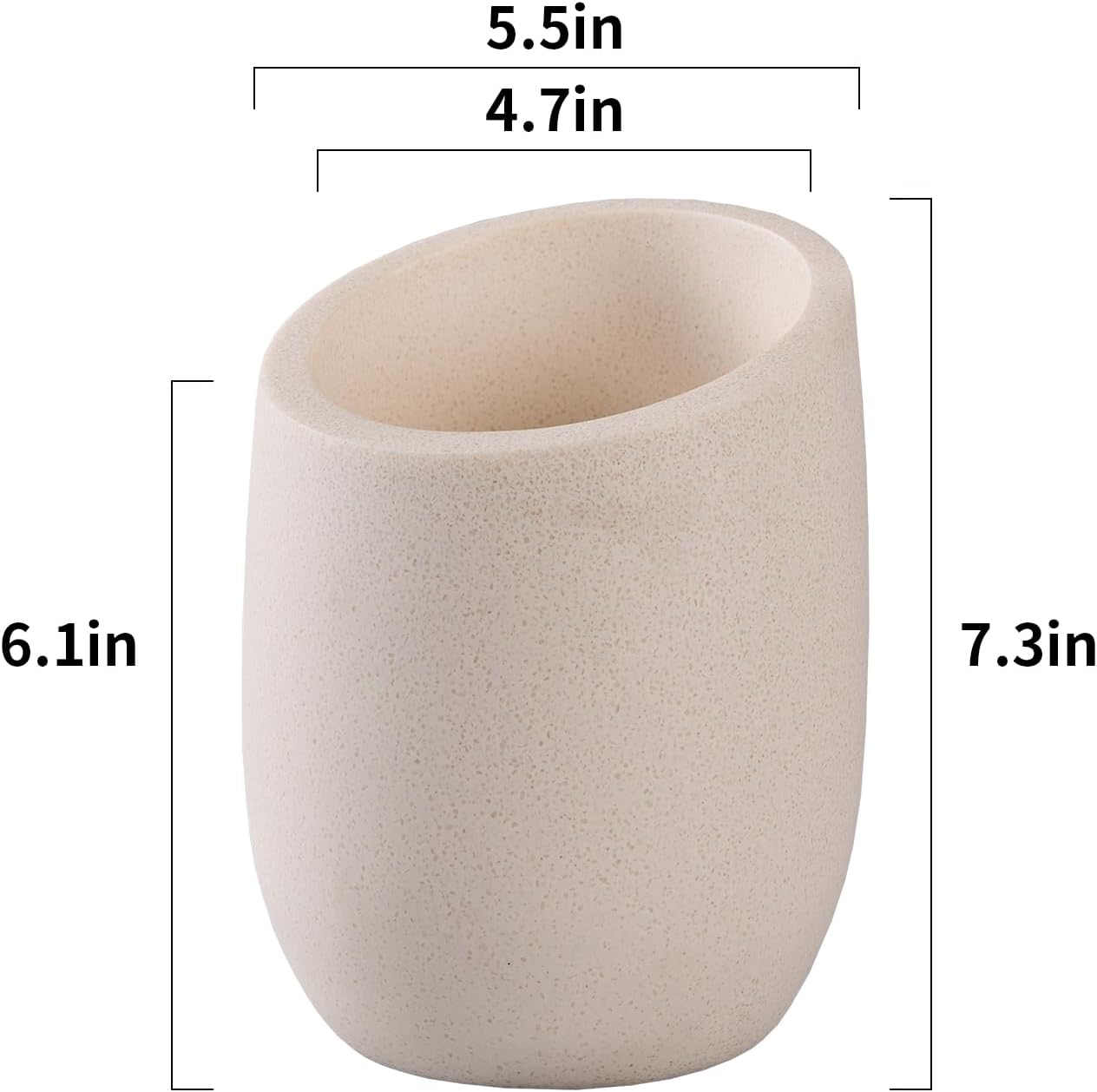 Beige Sand Stone Textures Wine Chiller Bucket – 750ml Resin Cooler for Wine & Champagne Bottles, Party Bar Cart Decor – Keeps Drinks Cold, Unique Gift for Wine Lovers, Housewarming - Image 5