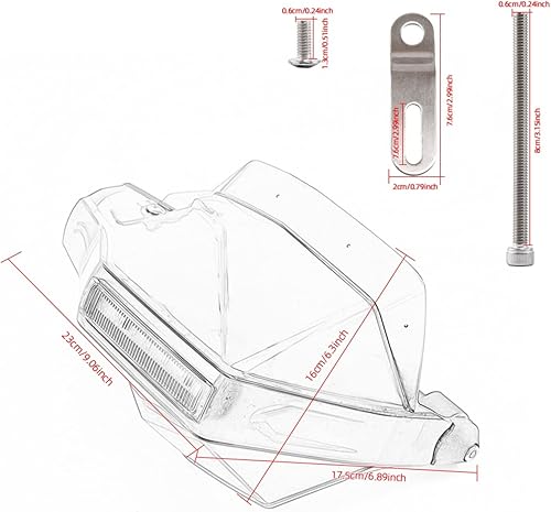 Miniatura 6 de Protectores universales de mano de motocicleta para Yamaha Serow 225250 para Honda MSX125 MSX con LED (Color negro)