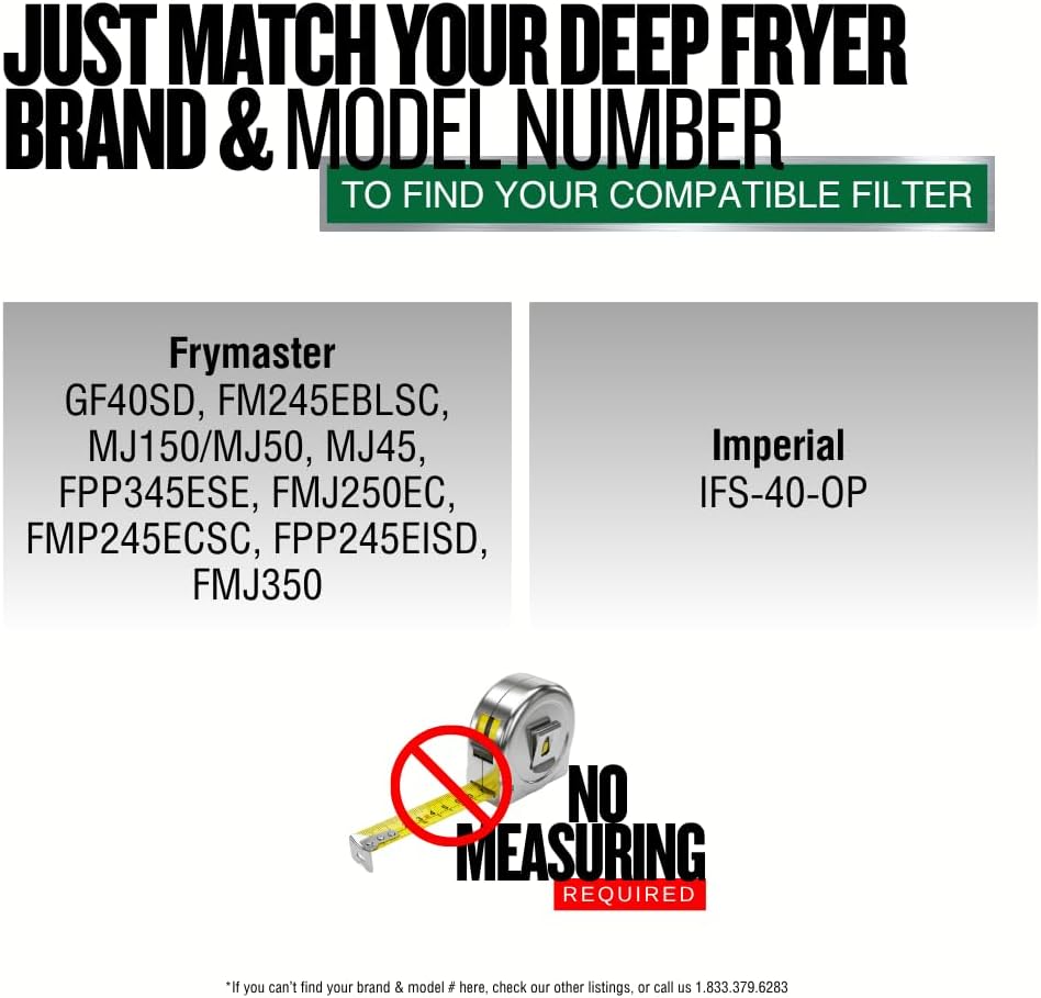 Commercial Deep Fryer Filter MJ45, Stainless Steel Mesh Skimmer Fryer Strainer, Increase Fryer Oil Lifespan up to 40%