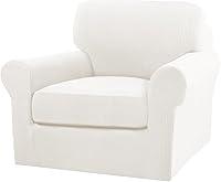 Vista 68 de Turquoize 2 fundas para silla, fundas para silla de sala de estar, sofá, funda de sofá con fundas de cojín individuales, fundas de muebles