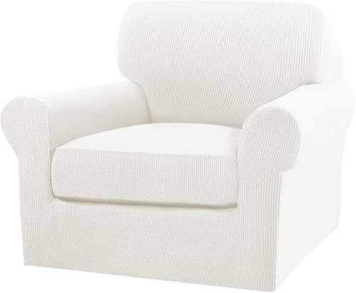 Miniatura 124 de Turquoize Fundas de sofá de 4 piezas para sofá de 3 cojines, funda de sofá suave para perros, fundas de sofá lavables con 3 fundas de cojín Biscotti