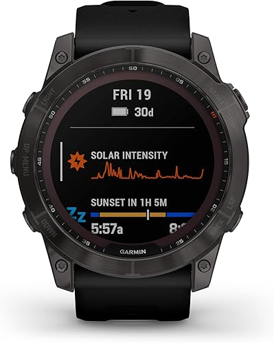 Miniatura 2 de Garmin Fenix 7X Zafiro Solar - Reloj inteligente con carga solar, resistente para exteriores con GPS, pantalla táctil (Reacondicionado)