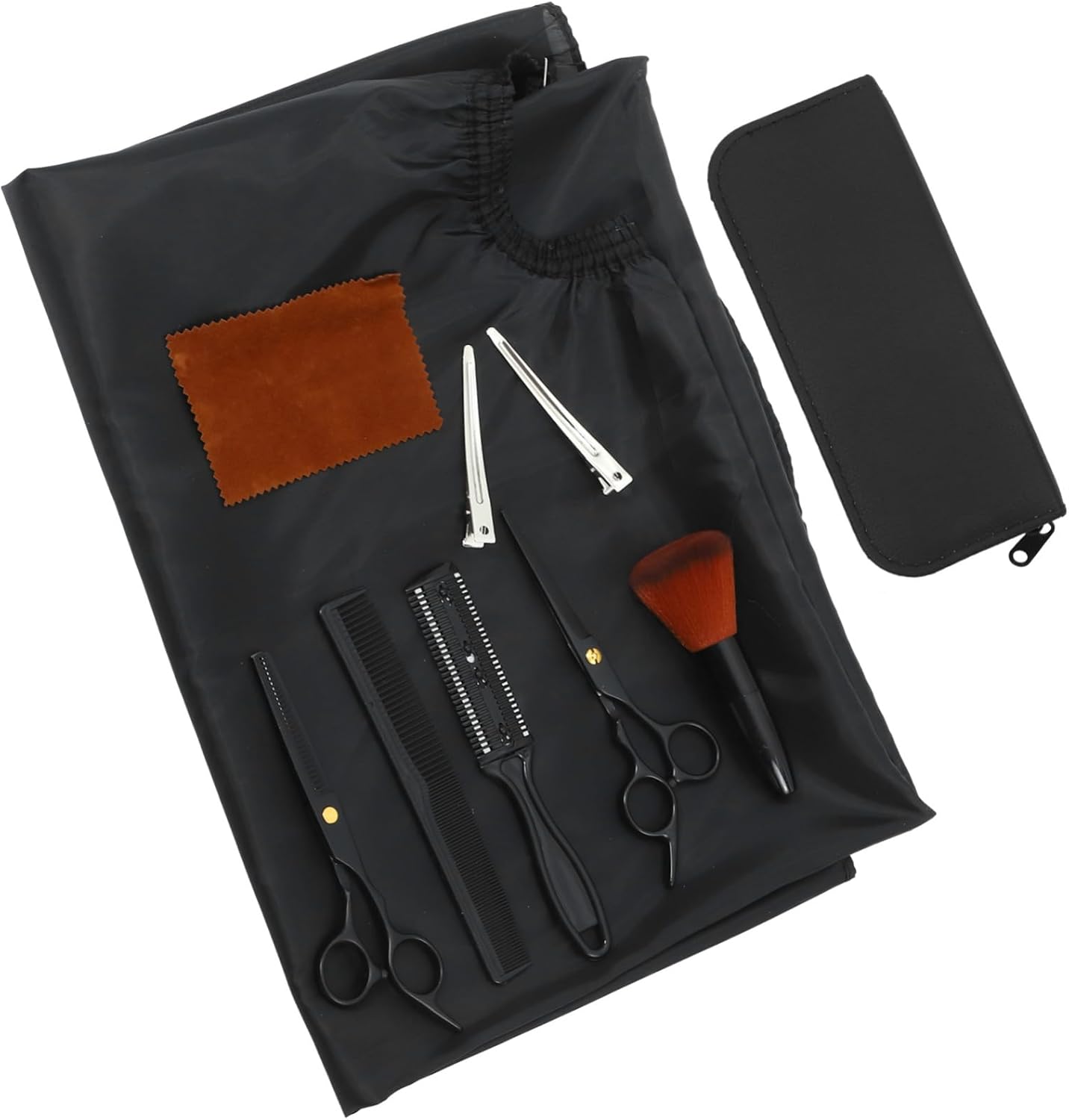 VALICLUD 1set Professional Hairdressing Scissors Kit Shears Versatile Combs and Barber Cape for Women for Cutting Trimming and Styling Hair