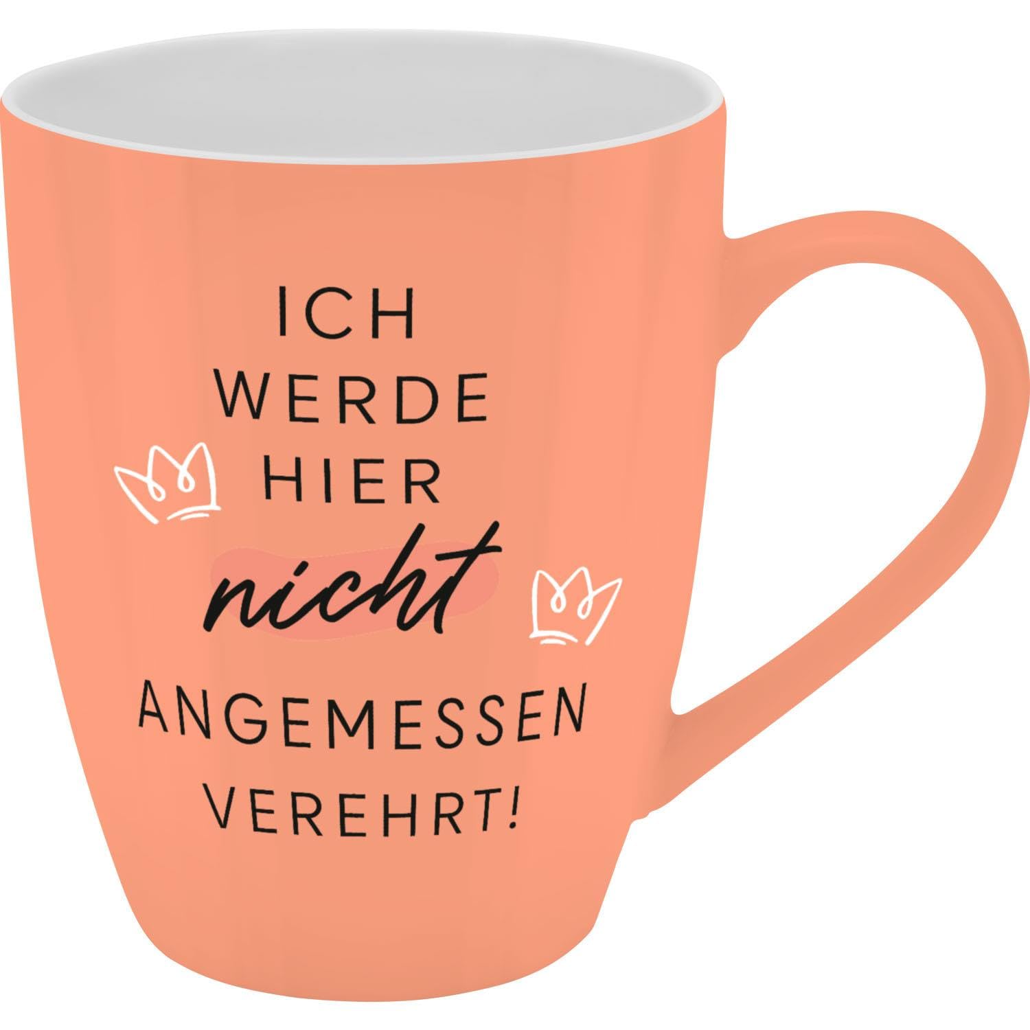 GRUSS & CO Mug with Revered Motif | Mug with Saying New Bone China Porcelain 35 cl with Gift Bath Bottle | Funny Gift, Birthday | 74199