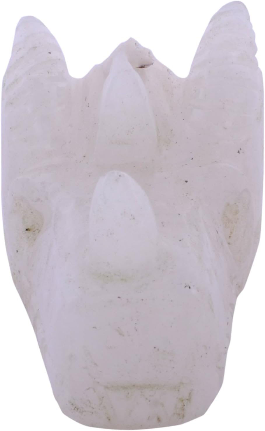 CRAFTED STUDIO Crystal Stone Dragon Head Showpiece (5.5 cm x 3.1 cm x 2.7 cm, Transparent)