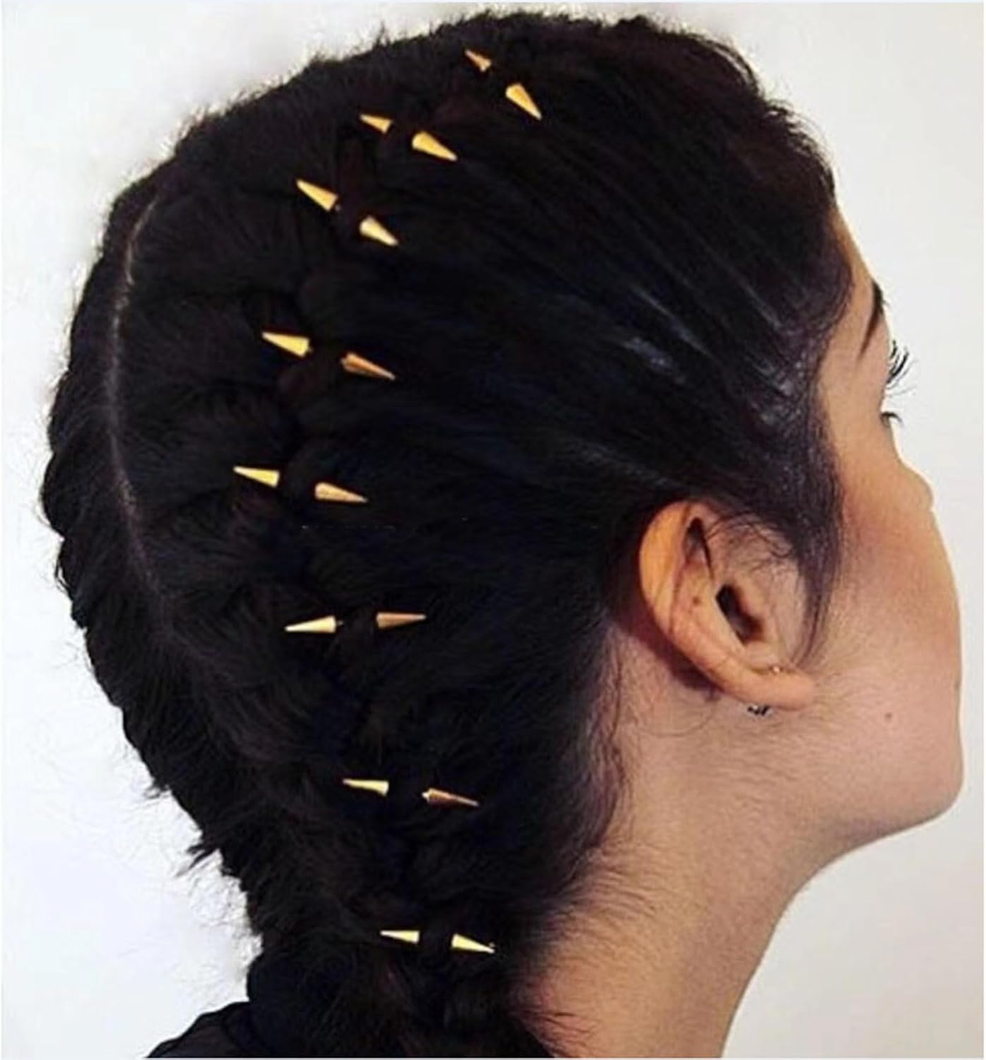 NUEAYMS 10 Pcs Punk Style Spike Cone Earrings Stainless Steel Stud Earrings Minimalist Ear Stud Body Jewelry for Women Men - Image 5