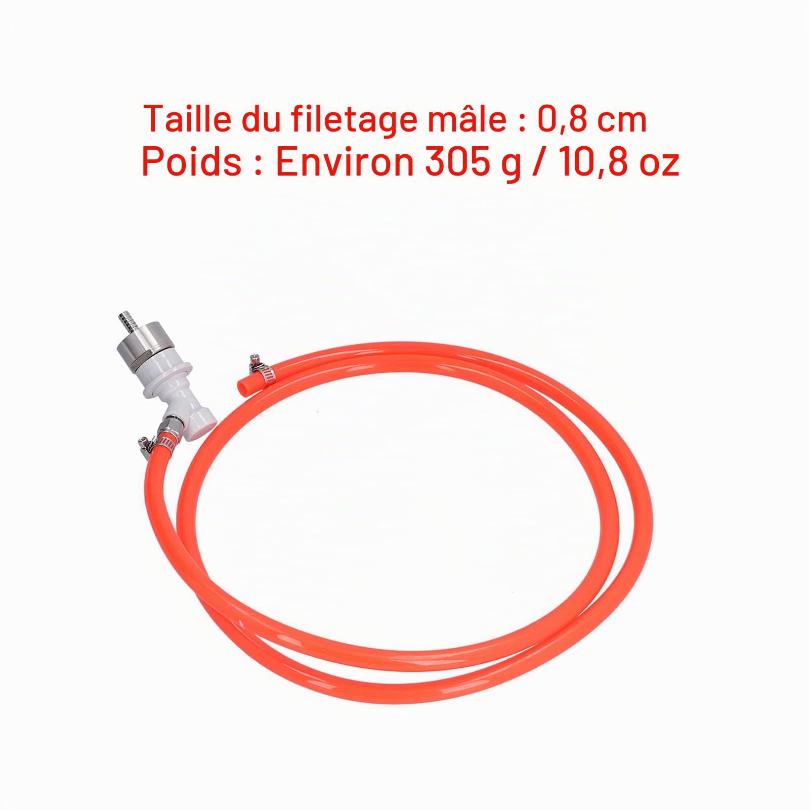 Assemblage de ligne de bière à verrouillage à bille, carbonatation de brassage, paroi de tuyau de gaz pliable, accessoires pour Home Brew