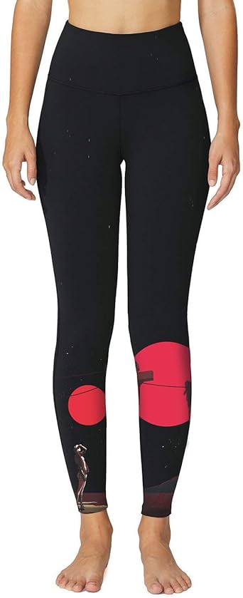 red compression leggings
