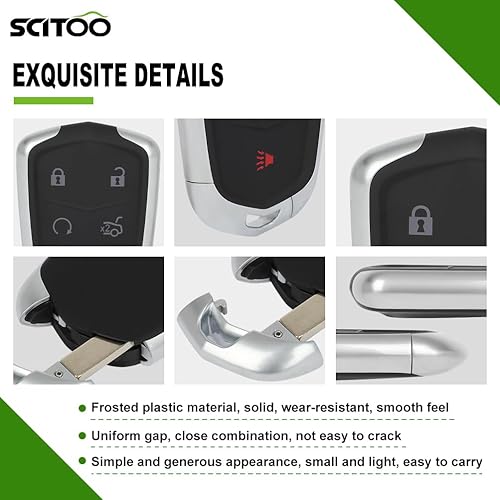 Miniatura 5 de SCITOO 1 funda para llavero para Cadillac Cts para Cadillac Ats para Cadillac Xts 2014-2019