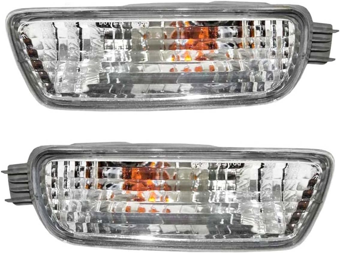 Parts N Go 2001-2004 Tacoma Pickup Truck Turn Signal Marker Light Set Left Driver & Right Passenger Side Front - TO2530140 TO2531140 8152004080 8151004080