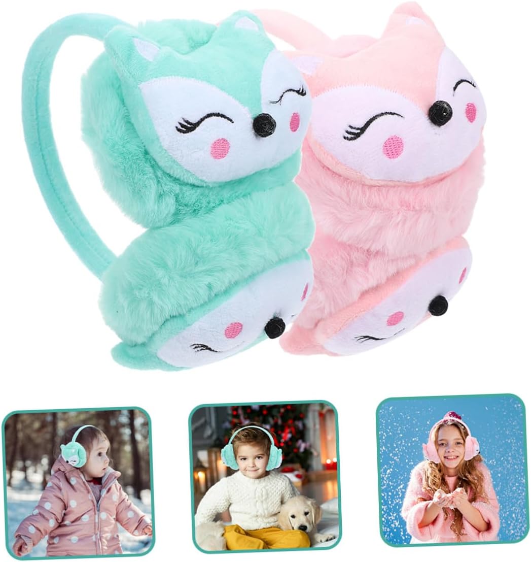 Yardwe 2Pcs Ear Warmers Soft Earmuffs Winter Ear Covers for Girl Warmers Cozy Windproof Cold Weather Accessories