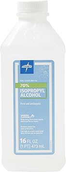 Medline 70% Isopropyl Alcohol, 16-Ounce Bottle, 1 Count