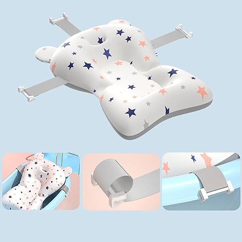 Miniatura 8 de Cojín de soporte de baño para bebé, almohadilla de suspensión de baño para bebés, almohadilla de suspensión para evitar resbalones, suave, de secado