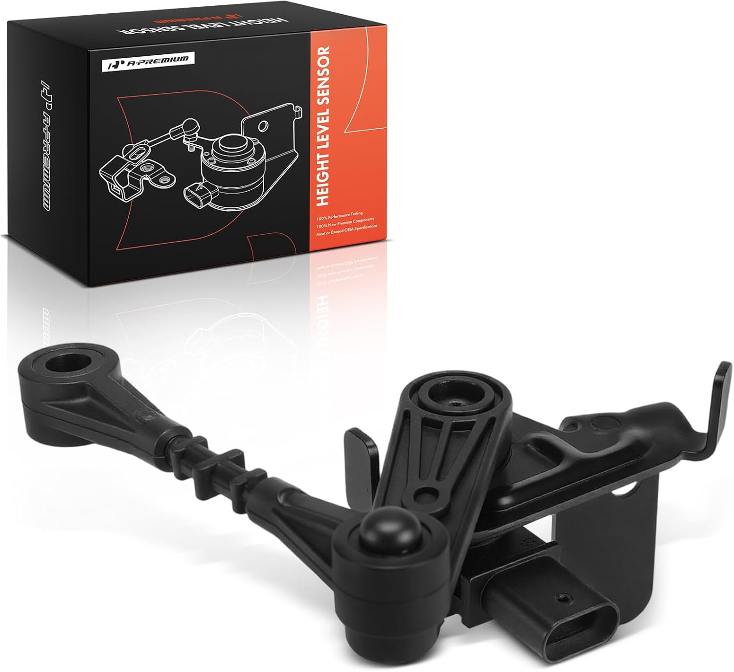 A-Premium Ride Height Level Sensor Compatible with Jaguar F-Pace FPace & Land Rover Range Rover Velar, 2021 2022 2023 2024 2025, Rear Left Driver Suspension Side