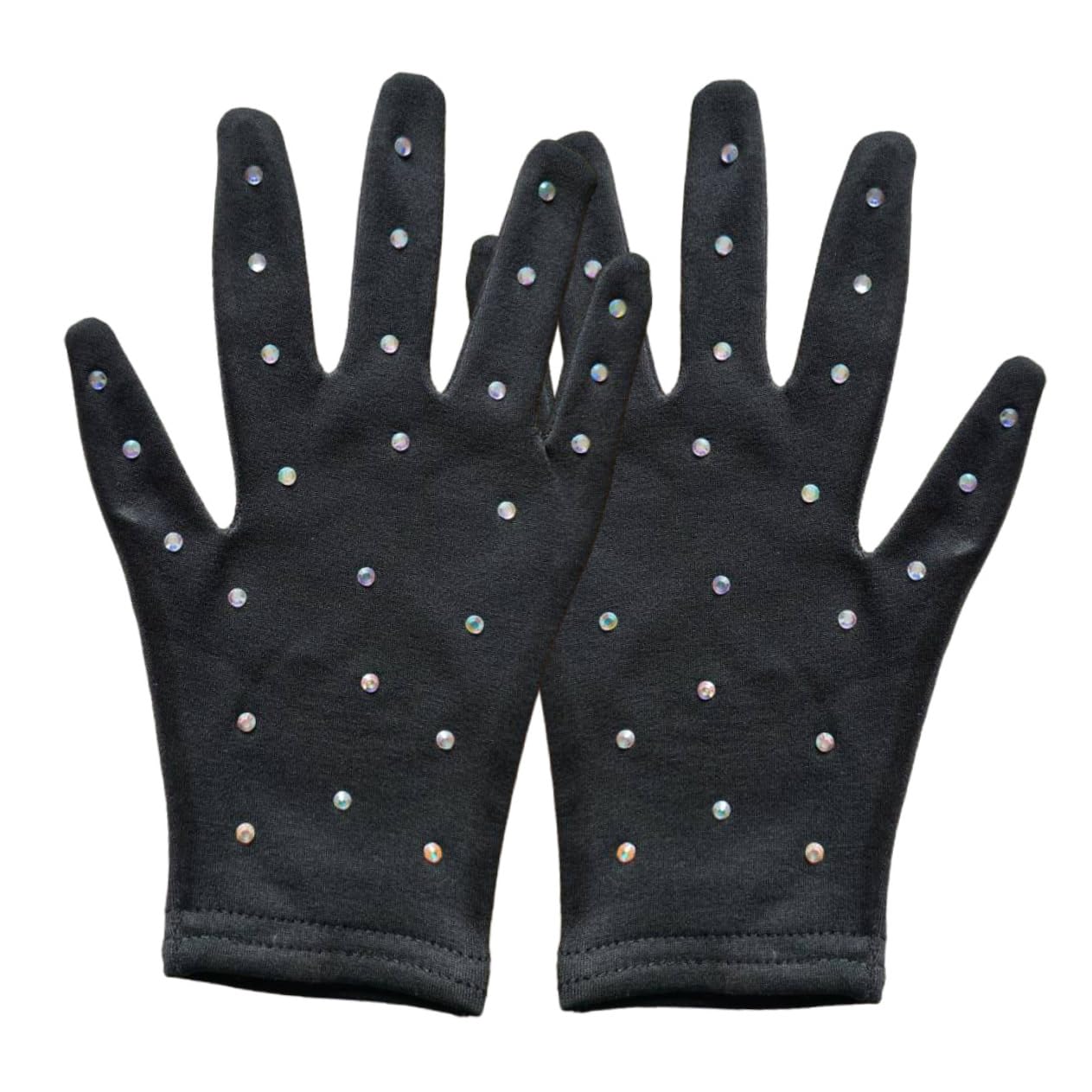 BELLIFFY Skating Supplies Girl Performance Gloves Decorative Ice Skating Jeweled Gloves